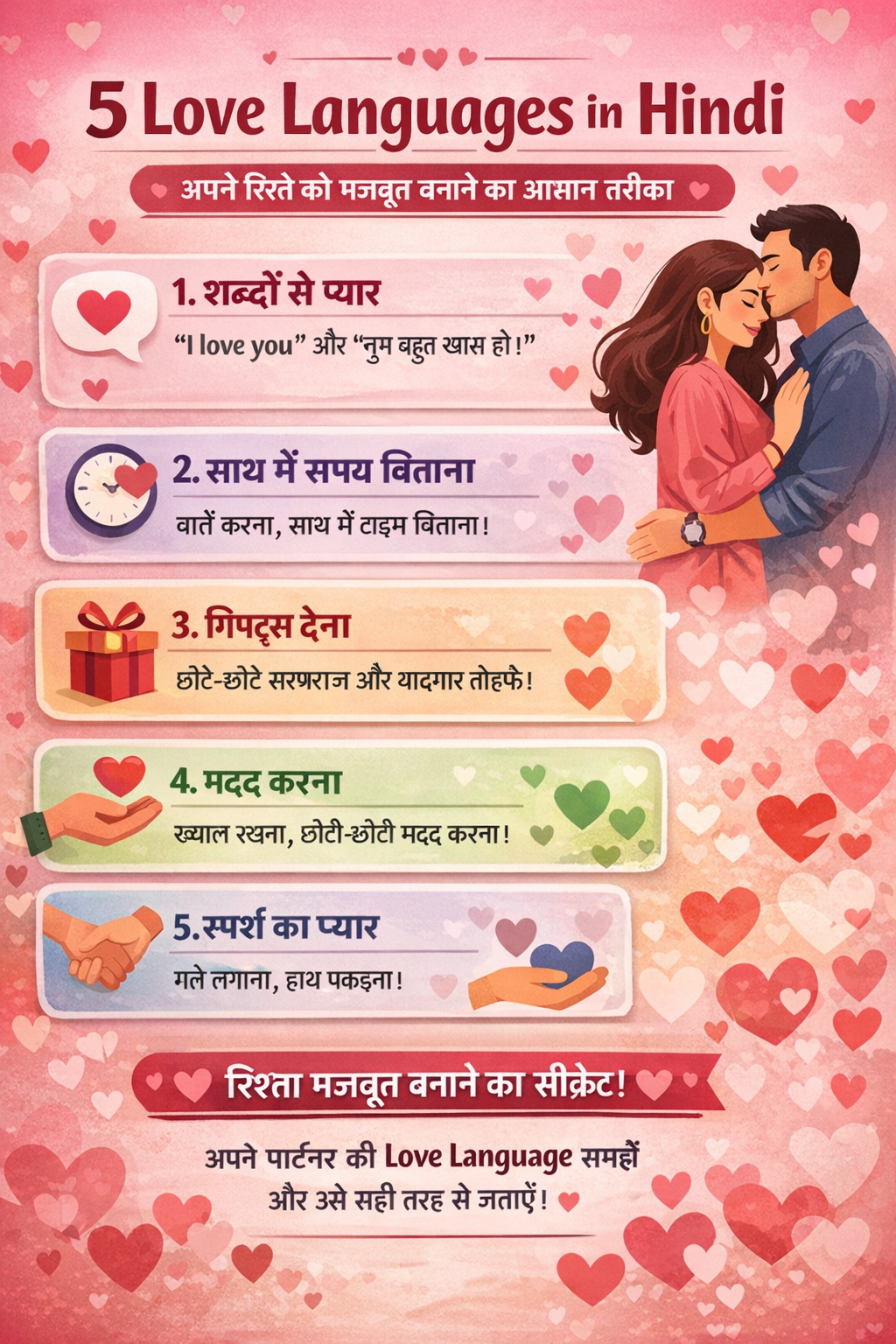 5 Love Languages in Hindi – अपने रिश्ते को मजबूत बनाने का आसान तरीका